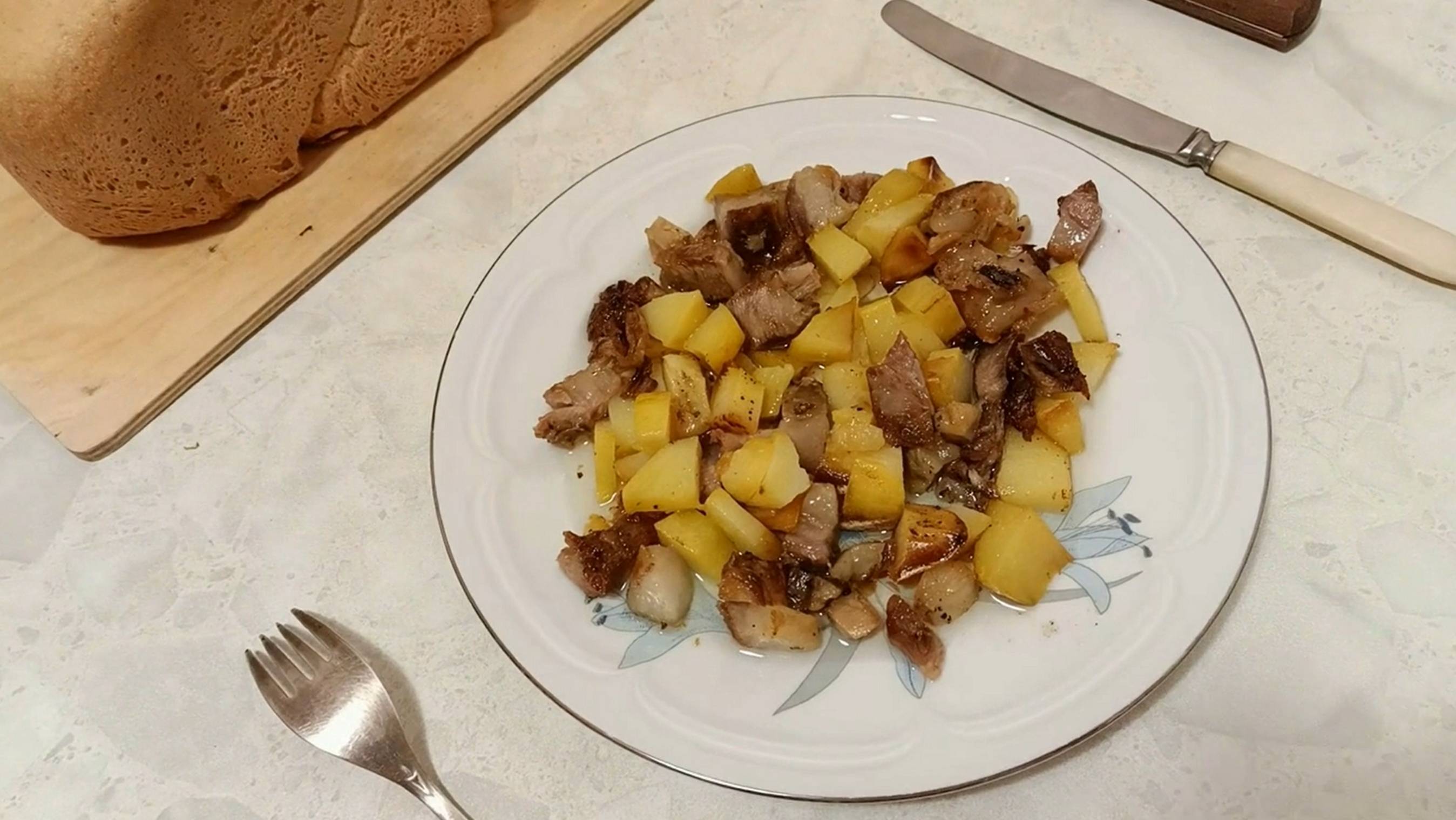 Баранина с картошкой.