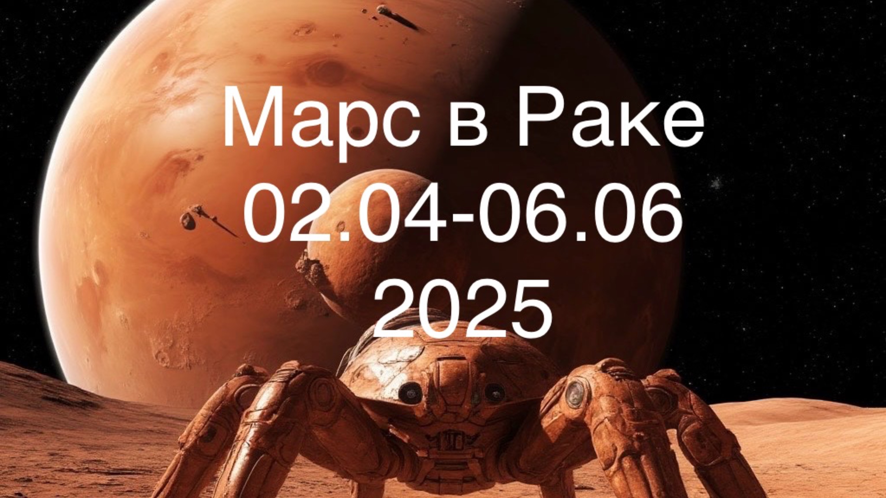 Марс в Раке со 2 апреля по 6 июня 2025