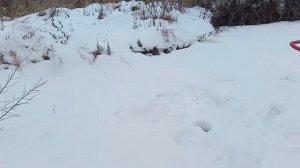 Рыбалка не удалась ,свалилась гусеница на снегоходе.Ремонт в полевых условиях