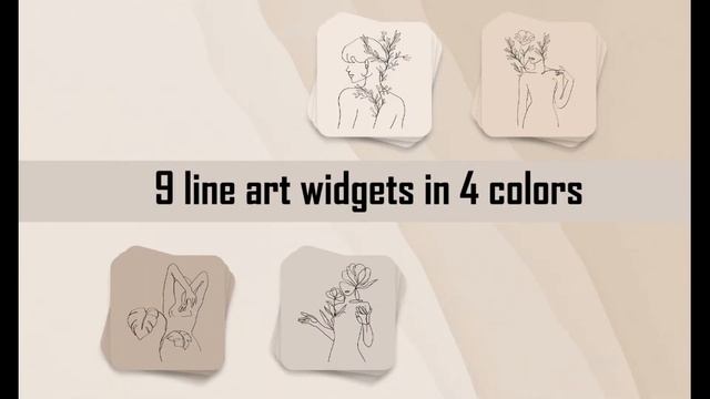 Beige ios 14 icons - widgetsmith beige