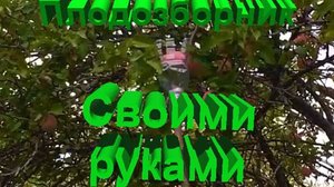 Собрал ПЛОДОСБОРНИК для ЯБЛОК своими руками