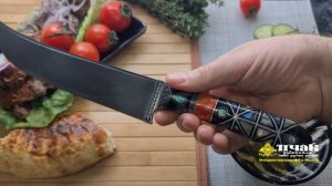Узбекский_пчак_серии_Черное_золото_из_стали_ШХ_15_от_усто_Бахрома Юсупова