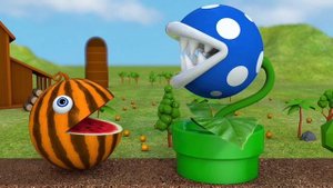 Learn Colors with PACMAN and Farm WaterMelon School Bus Beads Canon Street Vehicle for Kid