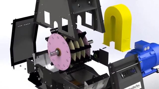 Молотковая дробилка ДМ #machine #copper #crusher #press #automobile #manufacturing #farming