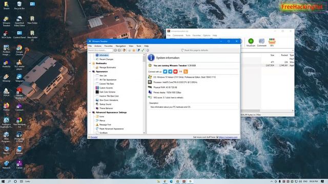How to change the font style of shortcut icons in Windows 10 ?