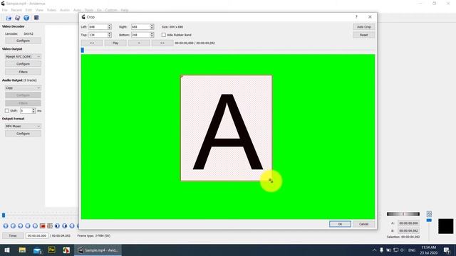 How to crop video using Avidemux смотреть онлайн