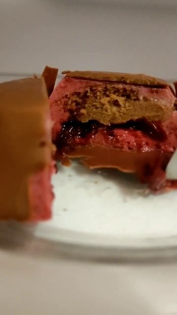 домашнее муссовое пирожное в шоколаде😋