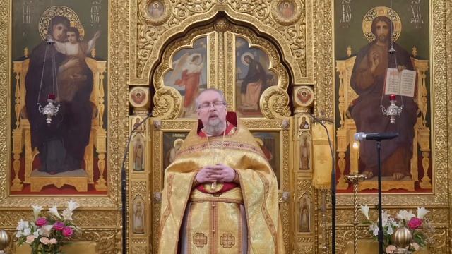 02.01.2022 Проповедь о. Владимира на Литургии. Неделя перед Рождеством Христовым, святых отец