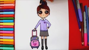 Научитесь рисовать кавайную милую девочку