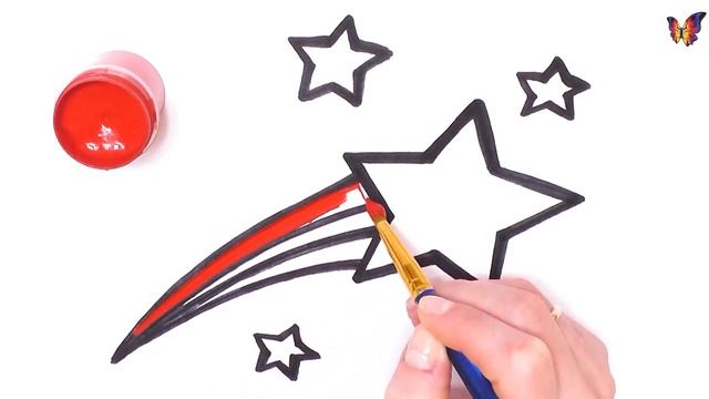 Рисуем вместе с детьми крутую ЗВЕЗДУ смотреть онлайн
