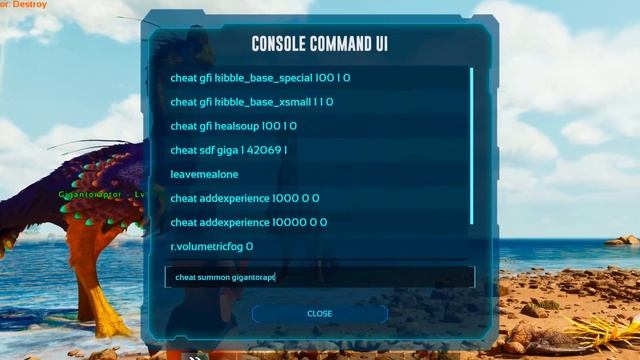 Gigantoraptor ARK Ascended Spawn COMMAND | How To Summon GIGANTORAPTOR ASA Code
