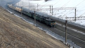 Тепловозы 2ТЭ10М-3010 и 2ТЭ10М-2618. Двойная тяга. Звук 10Д100.
