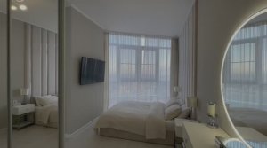 Панорамная двухкомнатная квартира с видом на воду в ближнем Подмосковье 4 км от МКАД