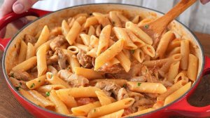 ПАСТА С КУРИЦЕЙ В СЛИВОЧНОМ СОУСЕ. Вкусный ужин за 15 минут! Как в ресторане!