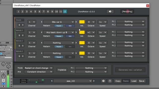 ChordPotion 2 quickstart tutorial
