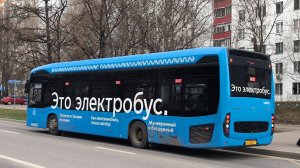 Поездка на электробусе КАМАЗ-6282 по маршруту №706 (м. Выхино - 2-ой Моск. крематорий) - 07.02.2024