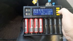 LiitoKala "кормим" 18650 АКБ🧐 #LiitoKala #ultrafire #18650 #4200mAh