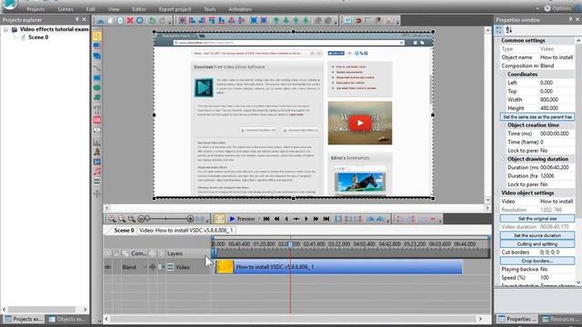 How to do some of the video effects in VSDC смотреть онлайн