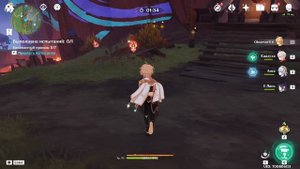 Трос на вершине утеса Куауакан Чертёж декора Натлан Genshin Impact