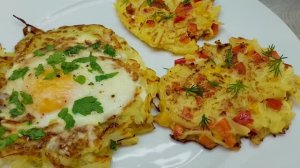 Два рецепта из яиц и картофеля - вкусно и быстро_ простые идеи для завтрака.