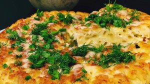 ЗАПЕКАНКА ИЗ МАКАРОН, ЯИЦ И СЫРА