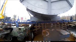 Перегрузка груза при помощи скиддинг-системы с ж/д транспортера