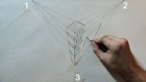 КАК РИСОВАТЬ перспективу сверху? Вид стоя на крыше