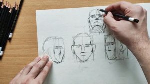 Как НАРИСОВАТЬ ГОЛОВУ человека в РАЗНЫХ РАКУРСАХ. Обучающий урок рисования (построение головы)