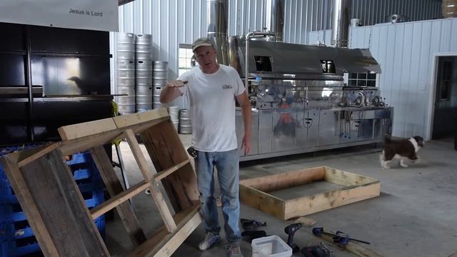 Build a Cabinet with Old Windows for our Farm Stand