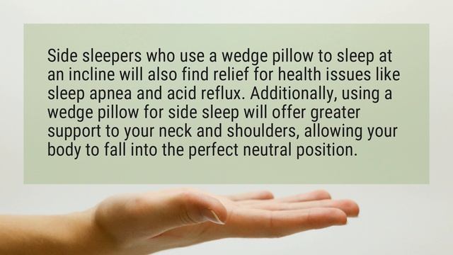 Are wedge pillows good for side sleepers? смотреть онлайн