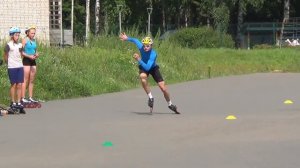 Локальные соревнования по скоростному бегу на роликах. Inline speed skating competition for childre