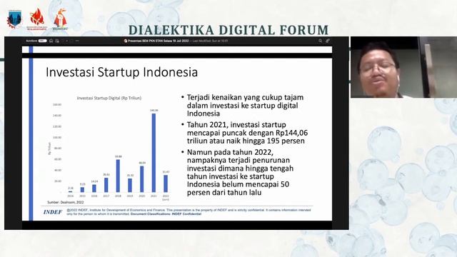 DIALEKTIKA DIGITAL FORUM "FENOMENA BUBBLE BURST DALAM DUNIA START UP"