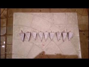 Грузила - "пирамида". Технология изготовления!!!