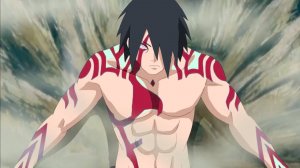 Саске возвращается с Риннеганом Мадары и пугает Наруто в аниме Боруто