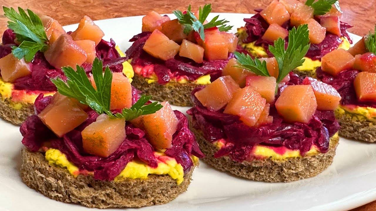 ЗАКУСКА С КРАСНОЙ РЫБОЙ смотреть онлайн