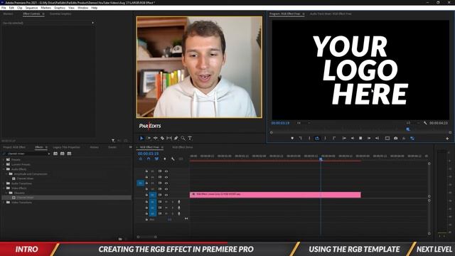 Logo Animation RGB EFFECT Tutorial & Free Template (Adobe Premiere Pro 2024) смотреть онлайн