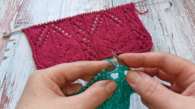 Узор спицами смотреть онлайн