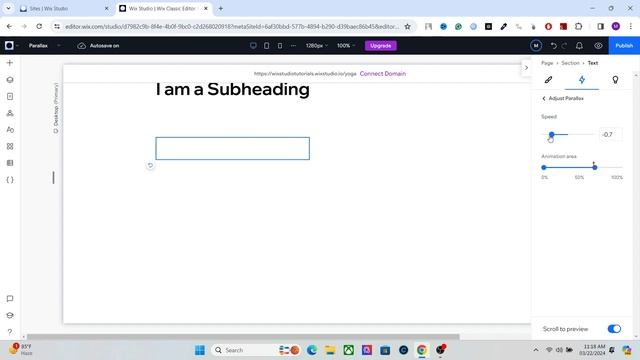 Wix Studio Scrolling Effects Tutorial - How to Add Parallax Scroll Effect