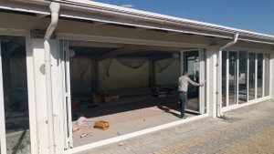 раздвижные двери патио (Roto Patio Alversa ) и дверь гармошка (Roto Patio Fold)