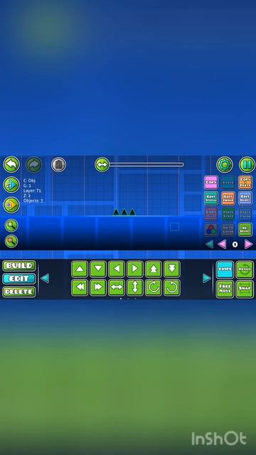 Показываю как двигать предметы в гд #geometrydash #геометридаш #geometrydash #геометридаш