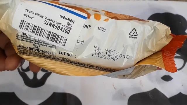 #review#unboxing Sofit Protein cookies Mango+Almonds first time open👍😱