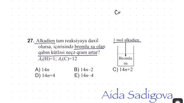 Kimya DİM Test Toplusu Alkadien-27 смотреть онлайн