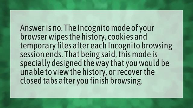 Can you see incognito history on Android? смотреть онлайн