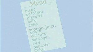 Spotlight 3 DVD - Module 3, 6a p.46 - Menu - In my lunch box!