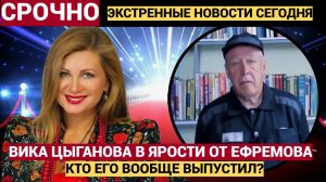 РФ Гудит! Вика Цыганова пришла в бешенство из-за освобождения Ефремова по УДО
