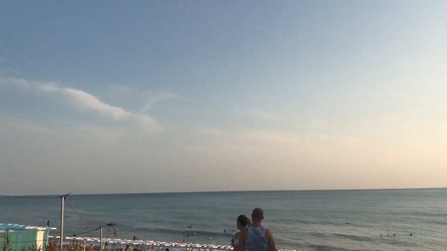 Отдых на Черном море. Анапа. Шингари. Море, солнце, волны, закат смотреть онлайн