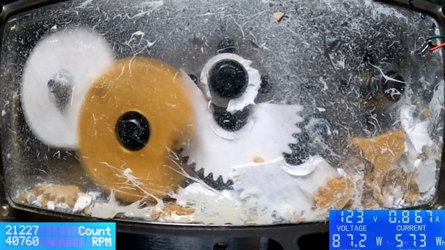 Exploding Gear! - 3D Printed PC+ Straight Spur Gear with White Lithium Grease - Finding Fastest Gea смотреть онлайн