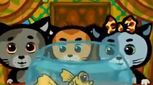 Три котенка В мягкие тапки прыгнули лапки.