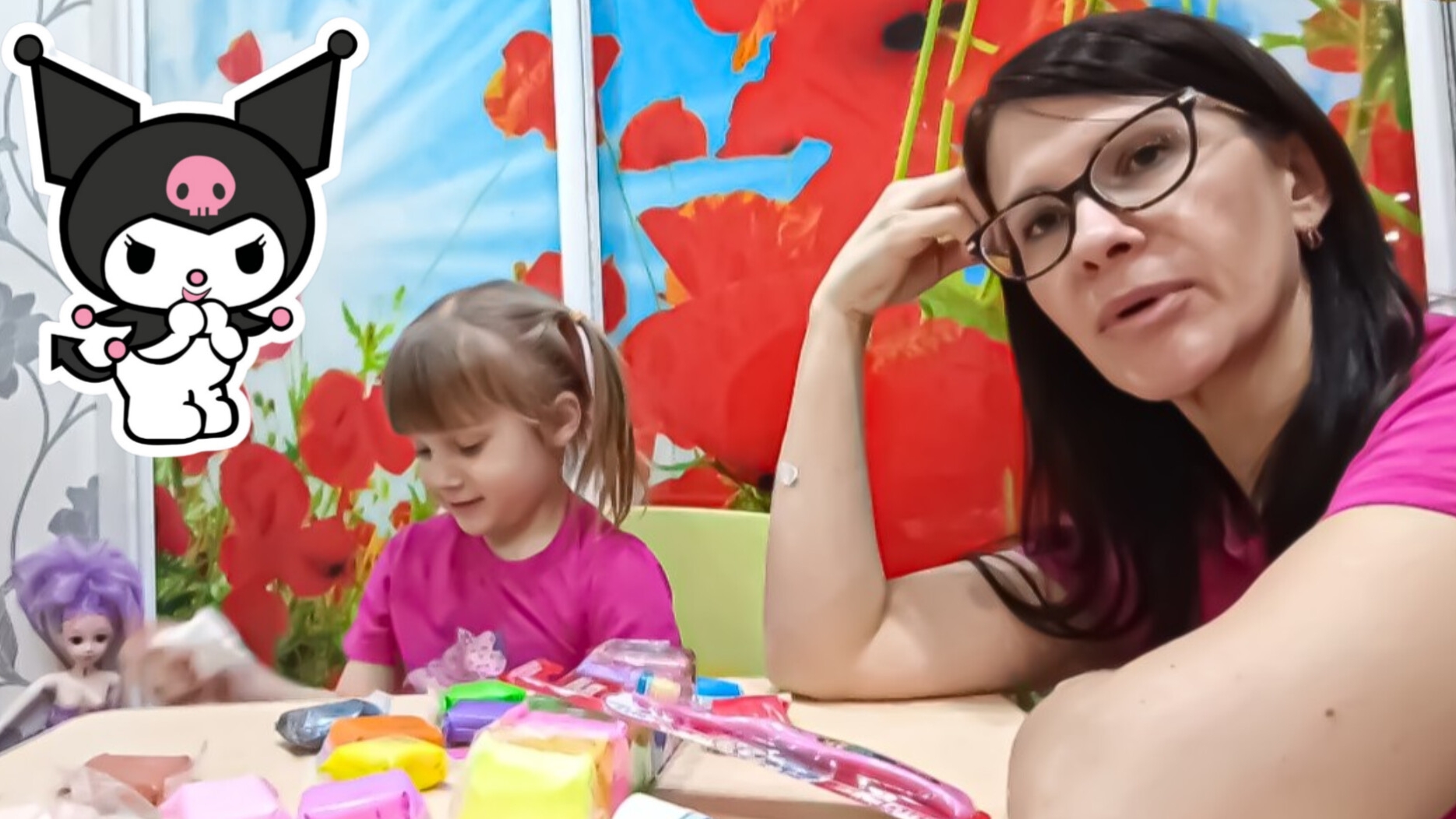Воздушный пластилин Сделали KUROMI Новая зубная щётка и паста для Миры VLOG