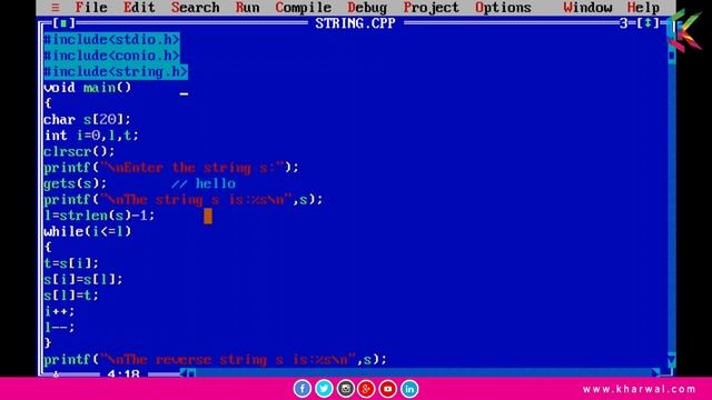 Reverse the String | String in C Programming Part 08